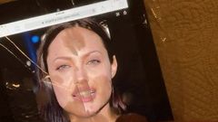 Трибьют спермы для Angelina Jolie