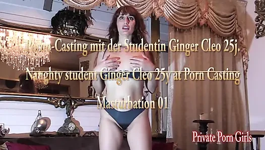 Masturbation Mit Sub Ginger Cloe, Pervers Und Geil