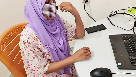 Indian hijabi bhabhi Promotion fuck from office boss Desi xxx