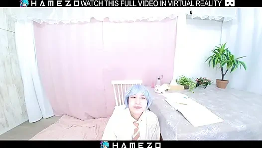 Japanese chubby girl Mika Amimura who likes steamy sex,in VR.