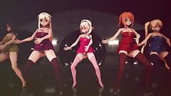 Mmd R-18 Anime Girls Sexy Dancing Clip 238