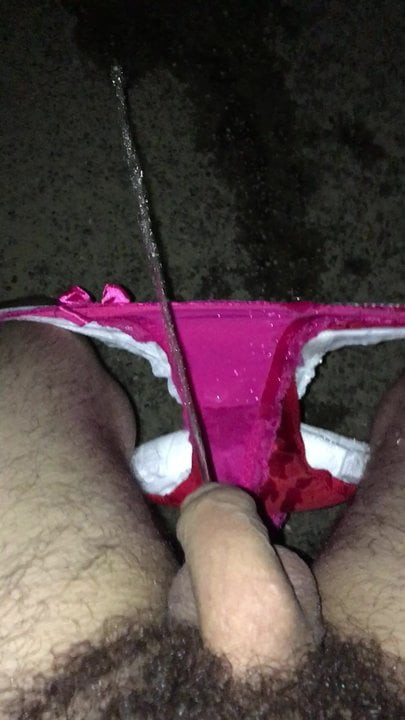 Pissing on the beach