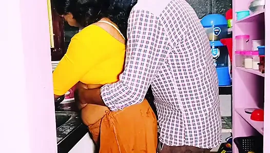 Desi Bhabi Unfortunately Fucking in Kitchen Hubby Bro Big Dick. Telugu Dirty Talks.