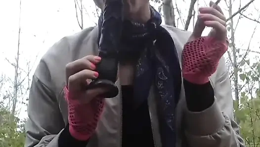 Sissy fag Jes public park