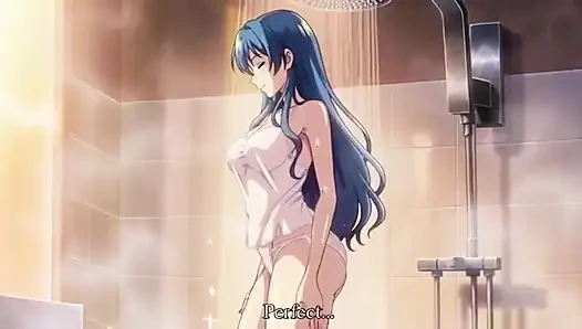 Stepbrother watch stepsister while she is taking shower 3D Anime