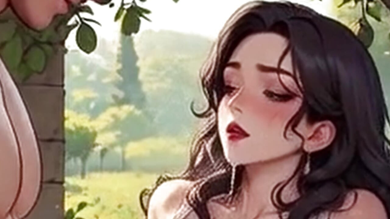 Waifu Garden Lady POV Full Vid - Panties Aside Penetration & Bench Close-up Fucking