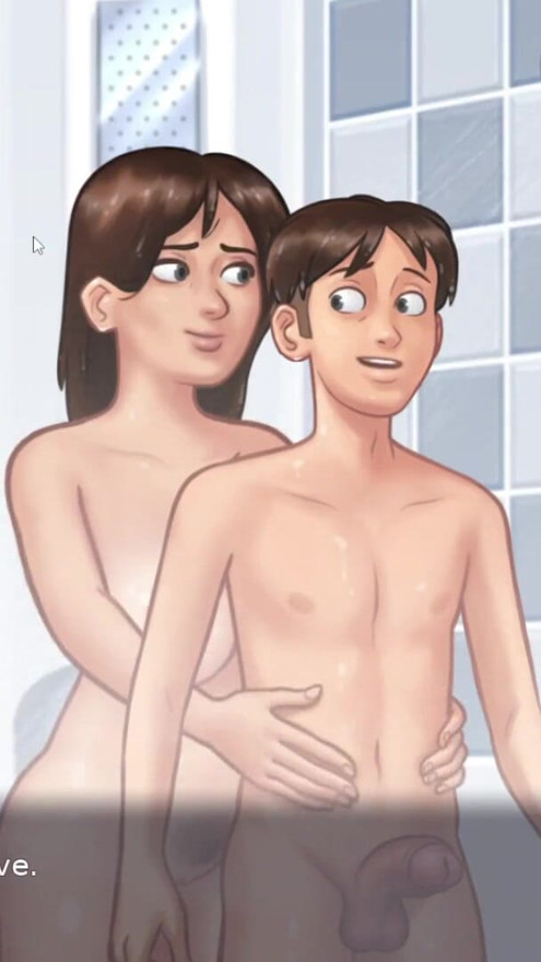 PC Game Hot Milf Handjob and Shower | Clip 2