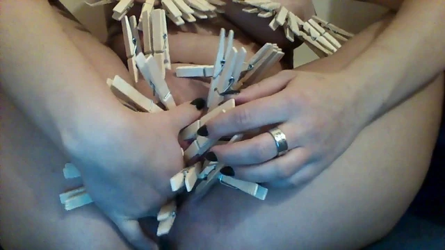 Obedient female slave obeys orders