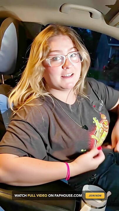 I Stripped Outside in My Car Showing My Huge Tits Rubbing Myself on My First Time Ever Movie