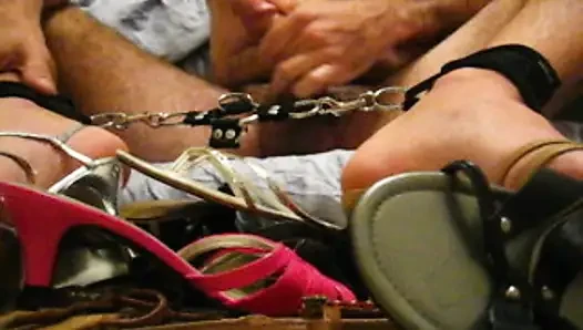 Cumming to All Borrowed Girl's Shoes in Chains