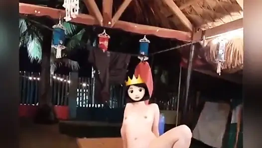 Erkek arkadaş plajdayken çılgın olan arkadaşımla fotoğraf çekimi