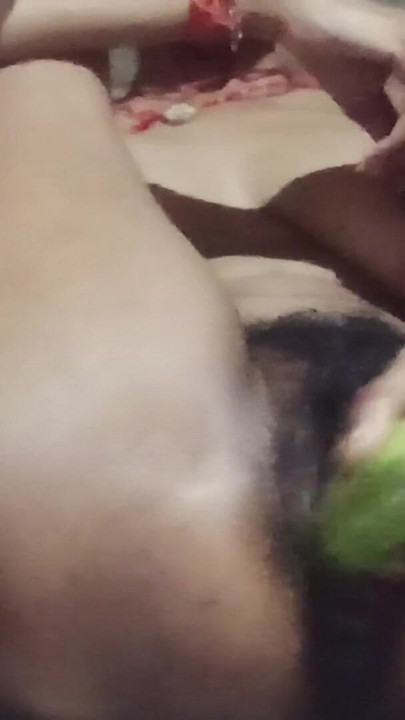 Pussy fuck with cucumber, solo pussy masturbation desi village indian girl | Clip 1