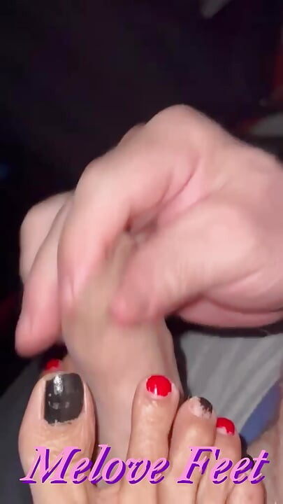 Daddy Cums on Melove Sexy Small Feet