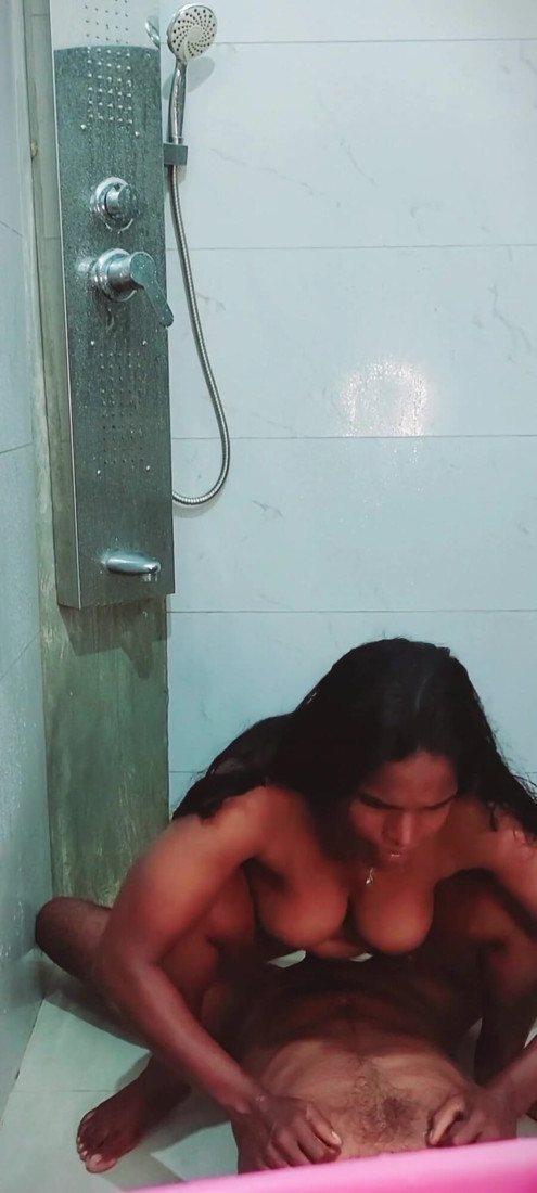 Bathroom Sex _desi Tamil Divorce MILF Sex in New Bathroom with Boyfriend | Clip 3
