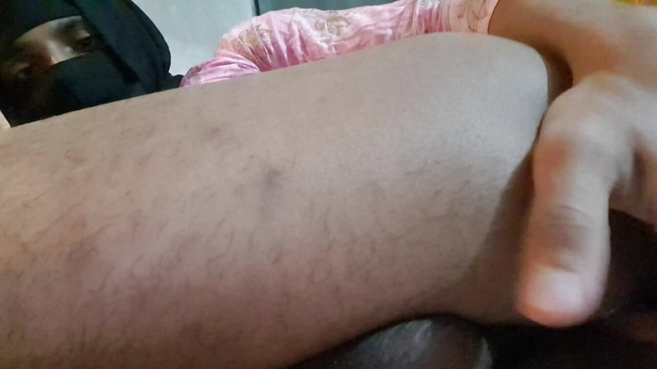 Sexy hot hijabi sissy crossdresser fingering her ass