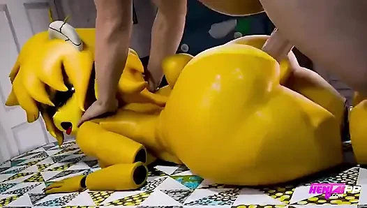 Goldene nacht sex (cartoon-parodie)