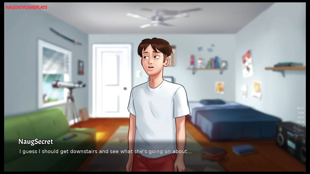 Summertime Saga Part 29 By DarkCookie - Stepsister knows how to ride a Huge Dick, Pussy Creampie