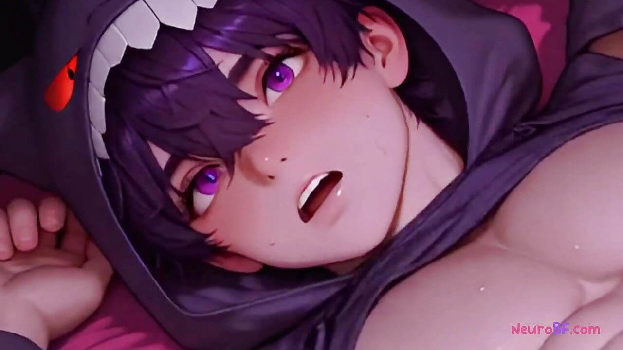 Anime de grandes pechos se besa cada centímetro mientras su cuerpo tiembla de orgasmo crudo