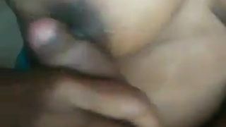Rubbing my desi dick on a horny indian tits - dirtyhari69