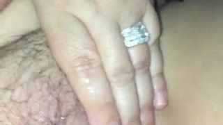 homemade cum on wifes pussy