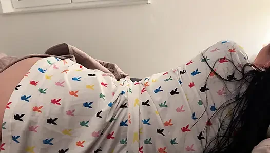 Step Son Cums Twice on Stepmom in Bed After Cuddle Request