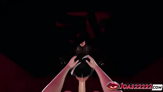 Hentai 3d nilon hot riri: ngocok kontol sambil berdiri, nyepong kontol ceroboh dan nyepong kontol sampai tenggorokan berujung crot sperma