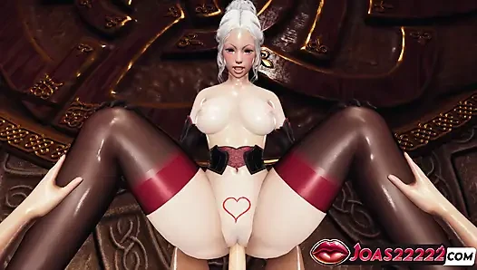 Freya goddess 3d animation - ngentot gaya doggy posisi cowgirl sampai lubangnya menganga lebar dan dicrot di dalam di meja - bokong hentai tanpa sensor