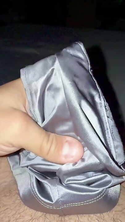 Silver soiled nurse panties