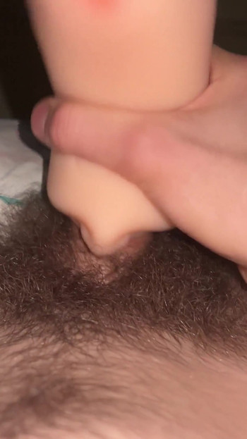 Testing a new 3-in-1 sex toy and cumming inside | Clip 2