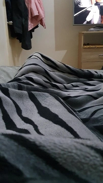 Muslim girl has blowjob under blanket swallowing cum