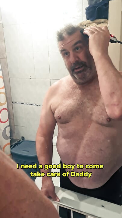Before the Fight - Silver Stepdaddy Boxer POV