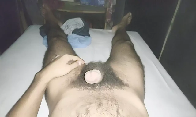 Naughty at night with dick and ass