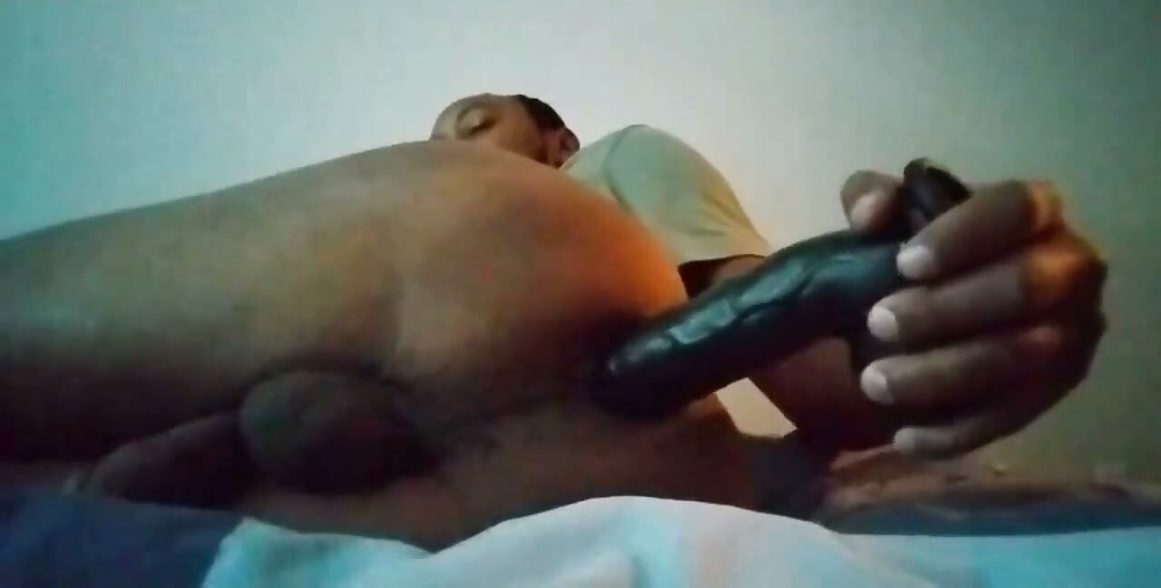 Anally Penetrated by 11 Inch Dildo
