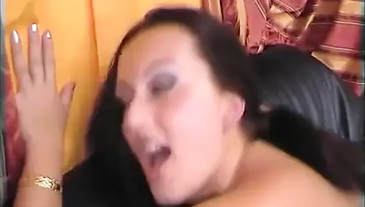 Eva, first time sodomized in front of a camera finished with cum in mouth