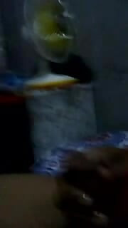 Anisha masturbates while wearing batik cloth
