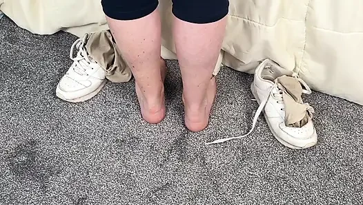 Mrs Mature Feet wishing the Scotland Team well 477