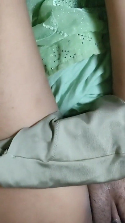 Unforgettable moment from "Indian desi Bhabhi in green sari hindi dirty talking part 2"