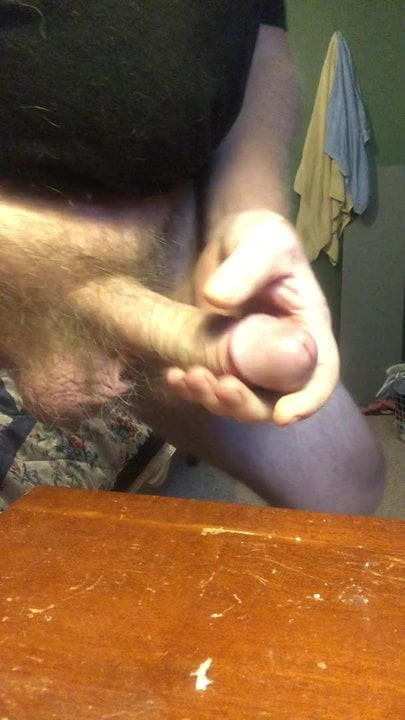 Big dick stroking