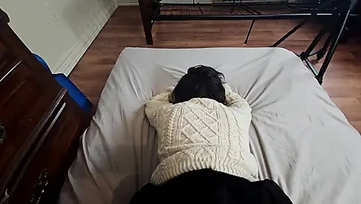 Cum in me! Petite Cutie begs for creampie from Big cock!!
