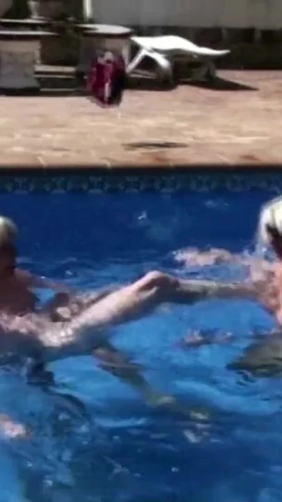 Stunning moment from "German Mature Seduce Young Boy to Fuck at Pool in Holiday"