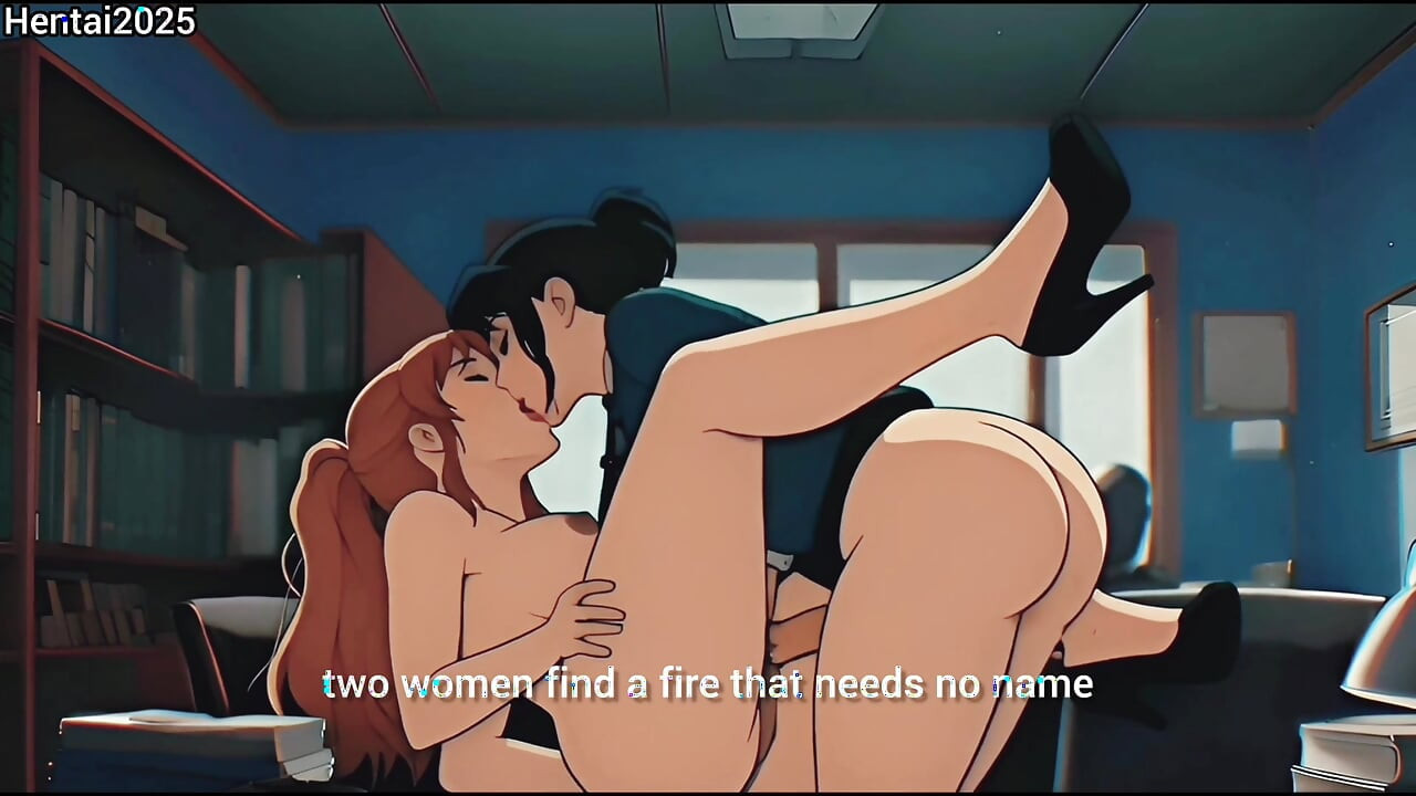 Зваблення лесбійської колеги й сквирт. Cartoon Hentai Animation