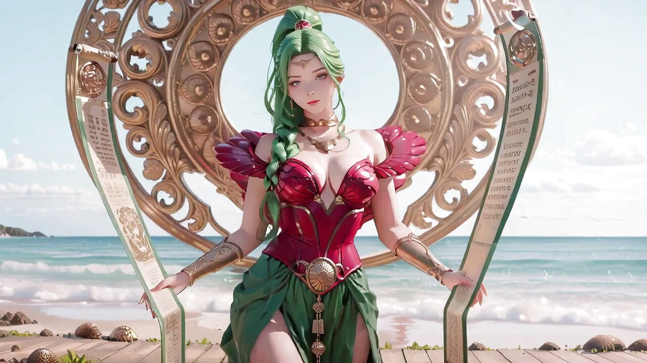 Zelena boginja plaža Soliloki! Koji bikini se krije ispod tog crvenog zlatnog oklopa?