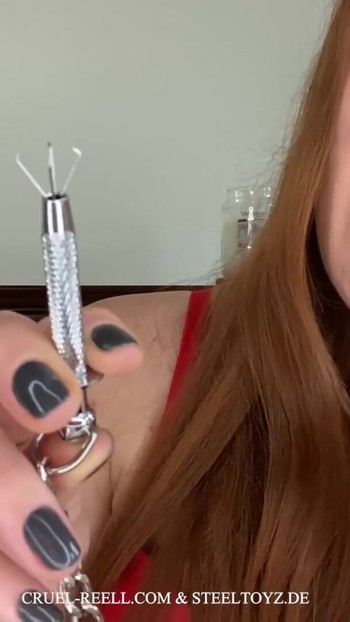 Emotional moment from "Enhance Your Play with Cruel Reell and Steeltoyz: Intense Nipple Clamps"
