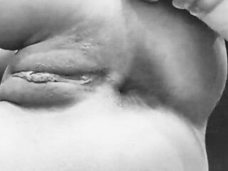 Close-up anale masturbatie