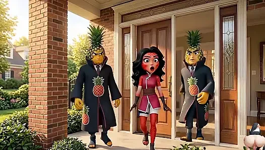 Фрукты серии: Эпизод 3 - симпатичная девушка клубника и девушка из ананаса делят чувственный AI хентай