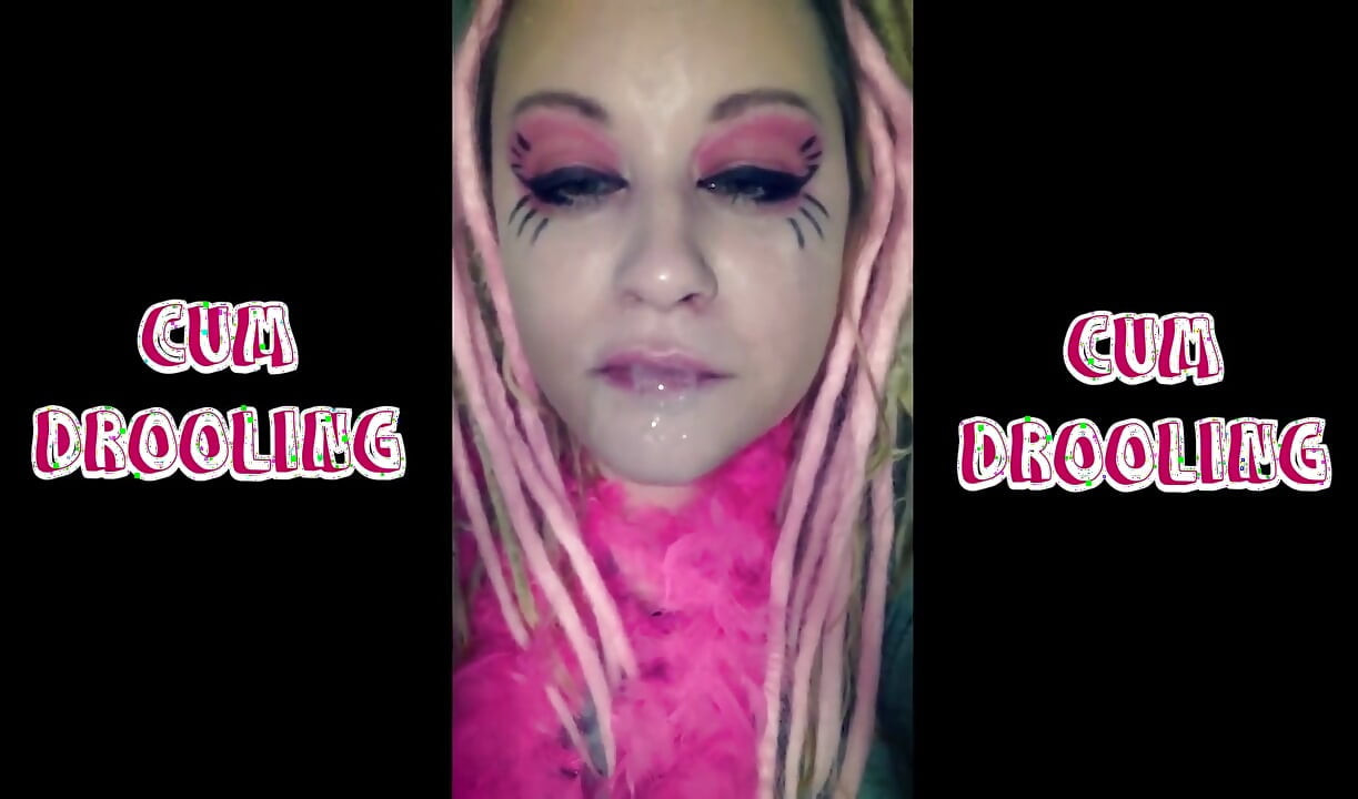 Cum drooling with slurping sounds extended