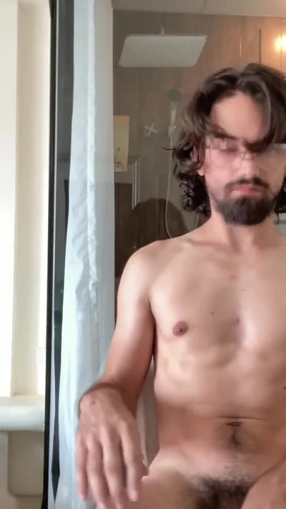 Emotional moment from "Guy With Cerebral Palsy and A Big Dick Jacks Off Infront Of A See-Through Bathroom in Hotel"