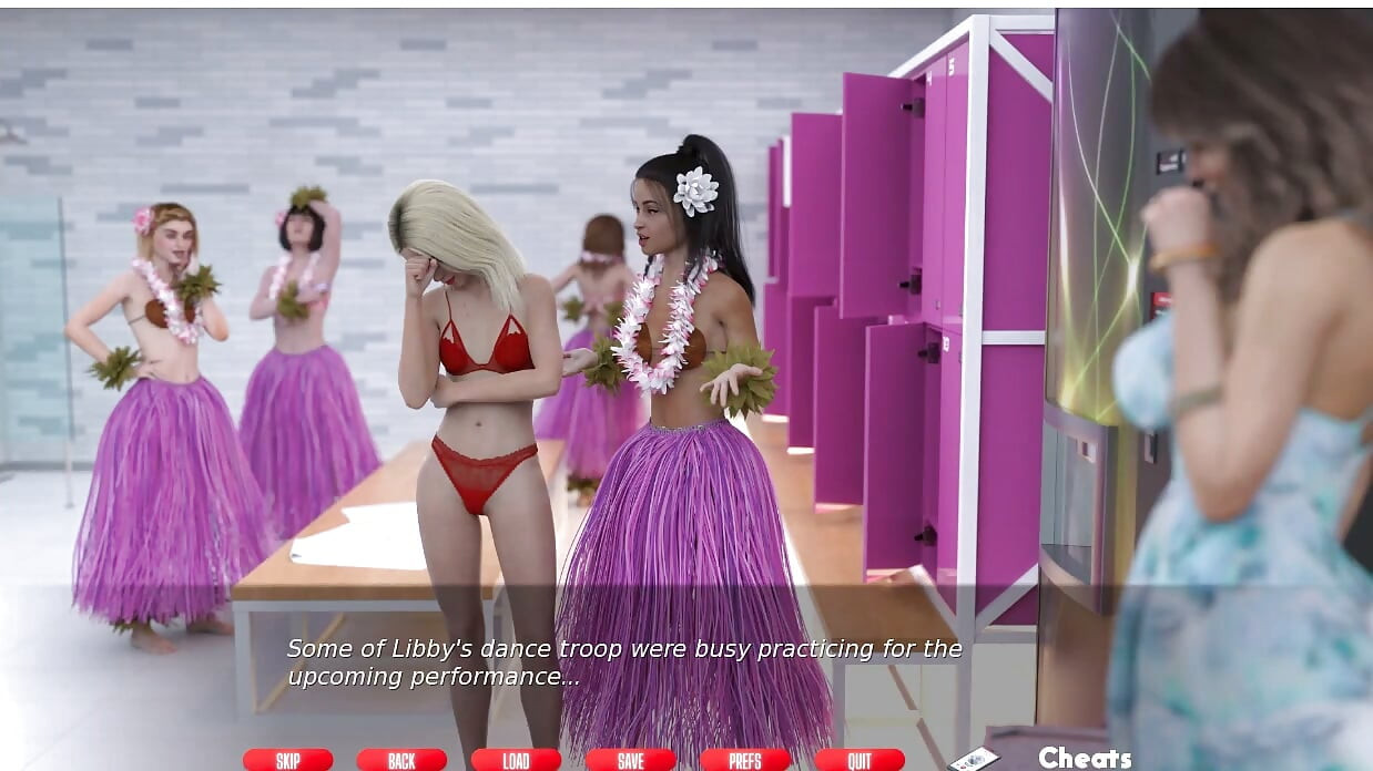Naughty Neighbours - juego de juego - juego de roles - hijastra baila sin bragas delante de todos