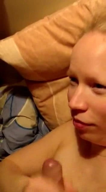 Small cock shoot load on the face