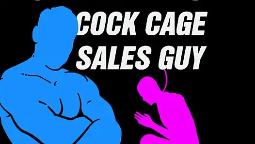 Hubby meets cock cage sales guy